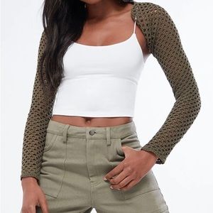 PacSun LA Hearts Meadow Bolero Shrug Sweater